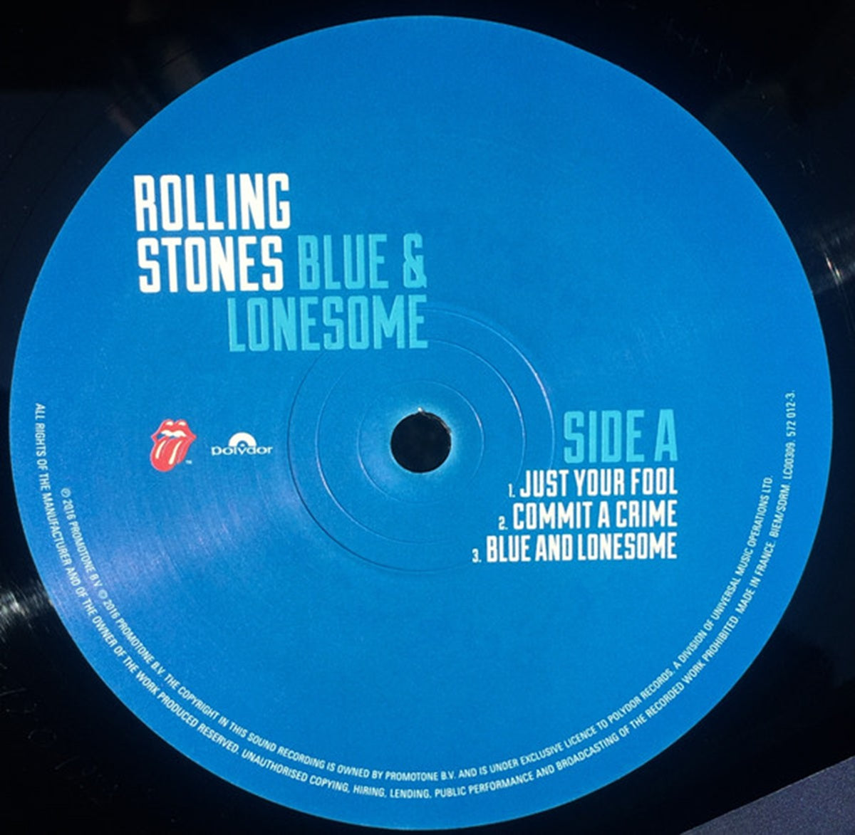 The Rolling Stones, Blue & Lonesome 2LP EU 	571 494-4