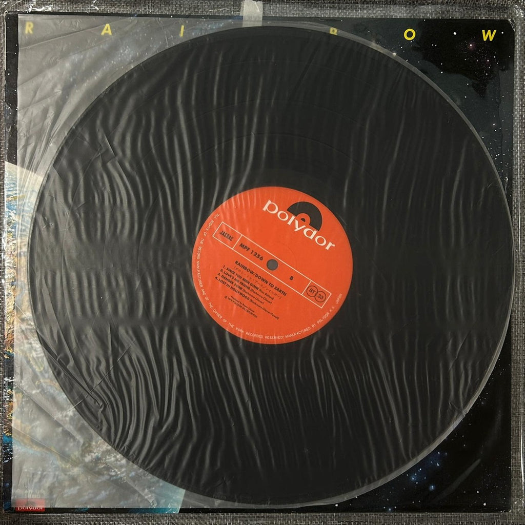 Rainbow, Down To Earth (Japan 1st press Red label LP) with ¥2,500 OBI MPF-1256