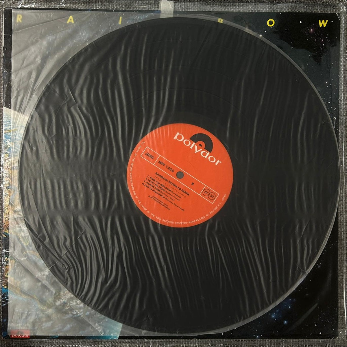 Rainbow, Down To Earth (Japan 1st press Red label LP) with ¥2,500 OBI MPF-1256