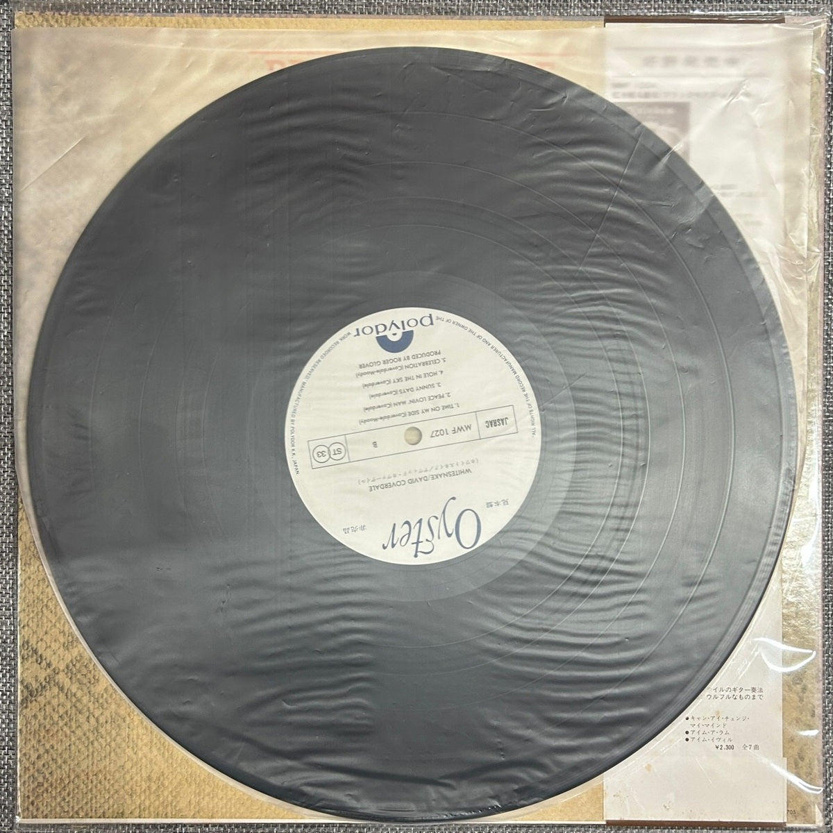 David Coverdale, Whitesnake (Japan 1st press promo 見本盤 white label LP) with ¥2,500 OBI (非売品) not for sale MWF-1027