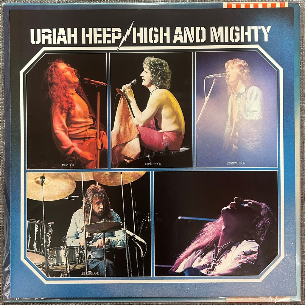 Uriah Heep, High And Mighty (Japan 1st press promo 見本盤 white label LP) with OBI P-10196B
