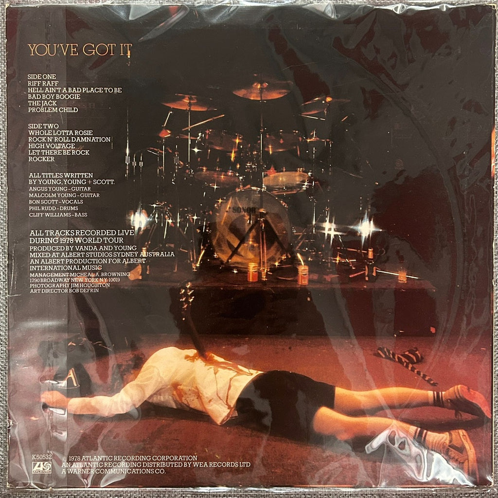 AC/DC, If You Want Blood You've Got It (Japan 1st press promo 見本盤 white label LP) NO OBI P-10618A