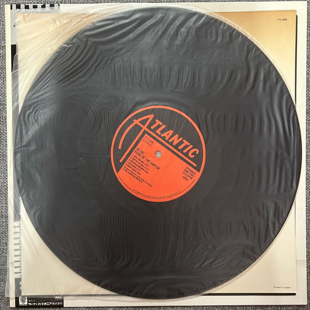AC/DC, Flick Of The Switch (Japan 1st press LP) with OBI P-11399