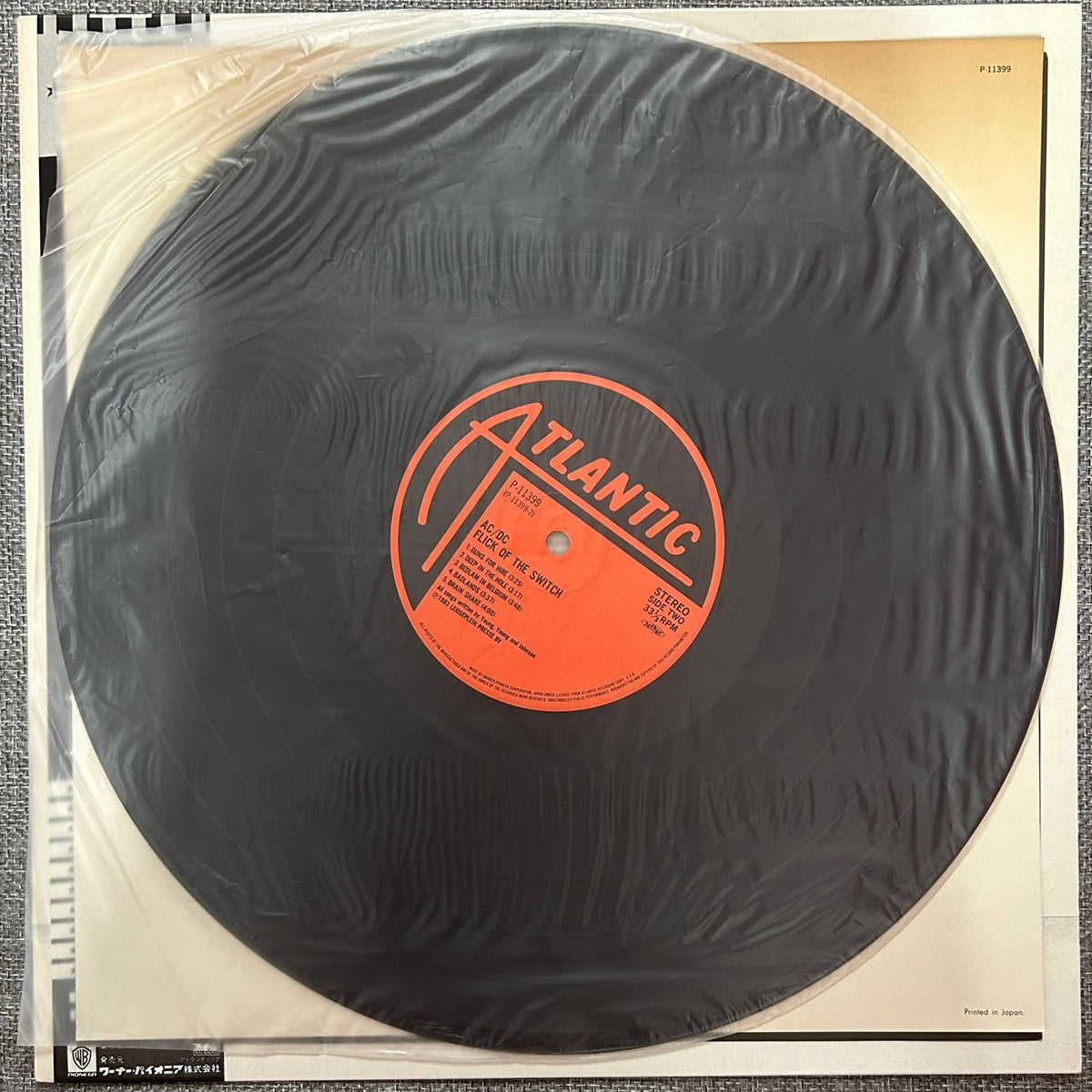 AC/DC, Flick Of The Switch (Japan 1st press LP) with OBI P-11399