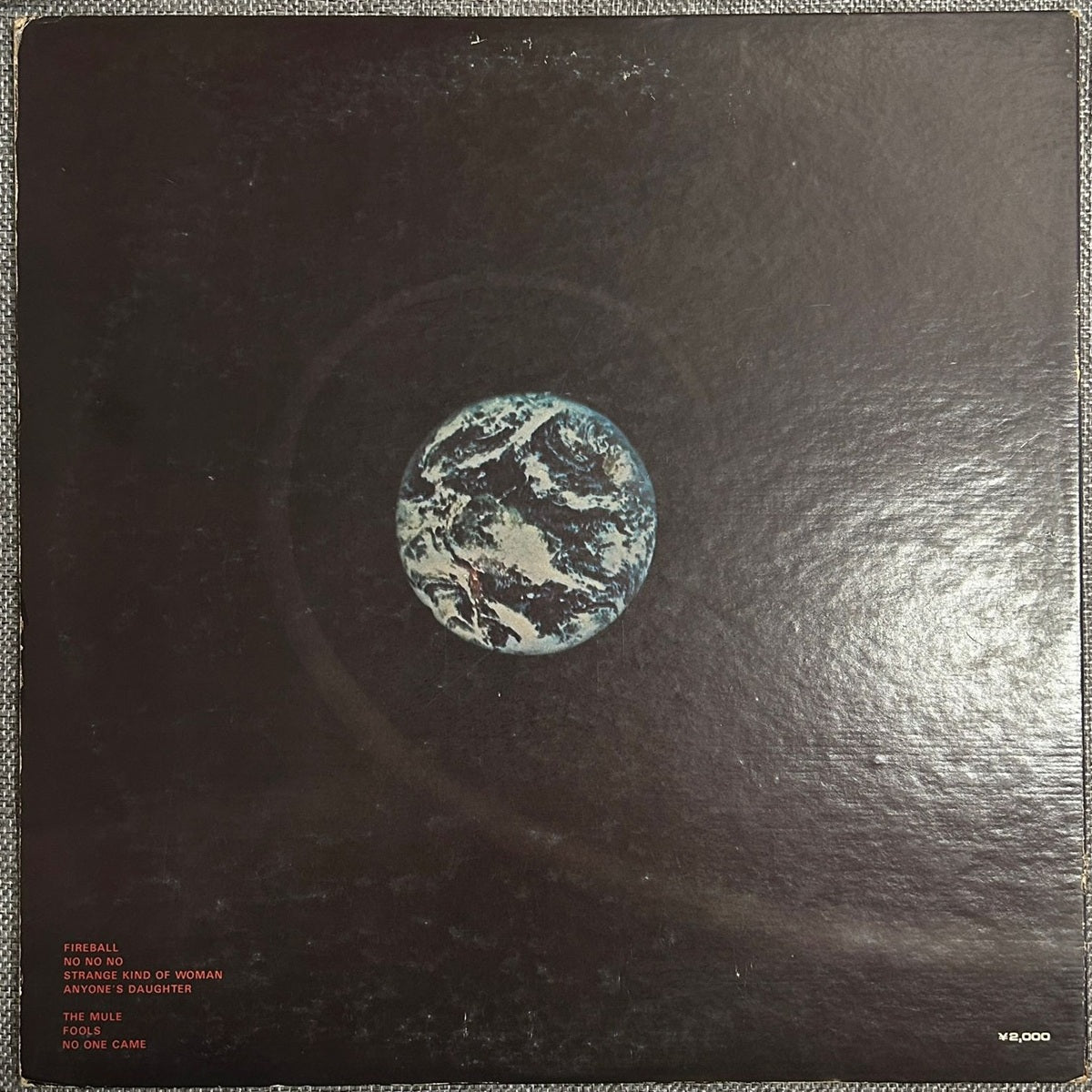 Deep Purple, Fireball (Japan 1st press Green Label LP) with ¥2,000 OBI P-8092W