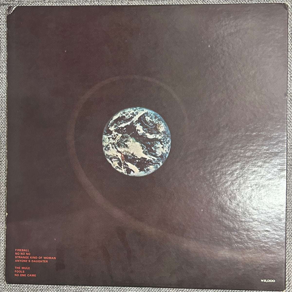Deep Purple, Fireball (Japan 1st press promo 見本盤 blue label LP) with OBI & Sound Sound Rock Age 7 sticker	P-8092W