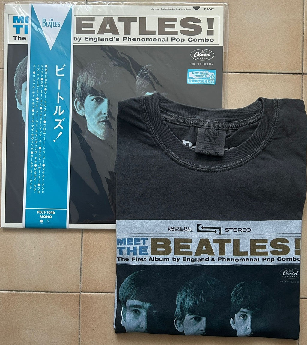 The Beatles, Meet the Beatles (Japan Limited Edition LP) with OBI & Box and T-shirt (grey XL) PDJT-1046