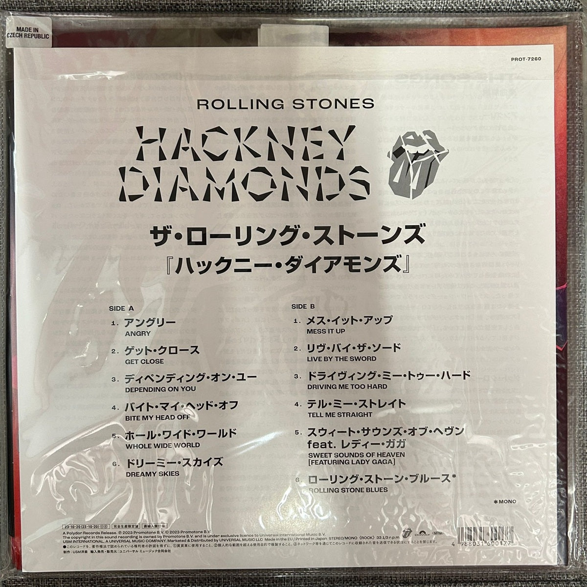The Rolling Stones, Hackney Diamonds (Limited Edition RS No.9 HARAJUKU Japan Red Wax) with OBI PROT-7260