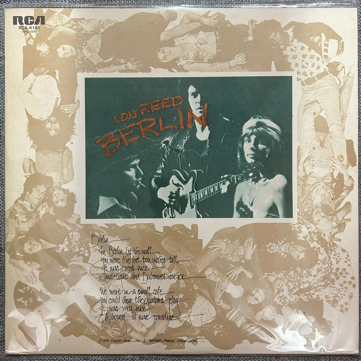 Lou Reed, Berlin (Japan promo 見本盤 white label LP) no OBI RCA-6181