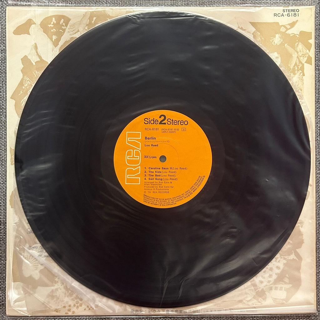 Lou Reed, Berlin (Japan 1st press LP) with OBI RCA-6181