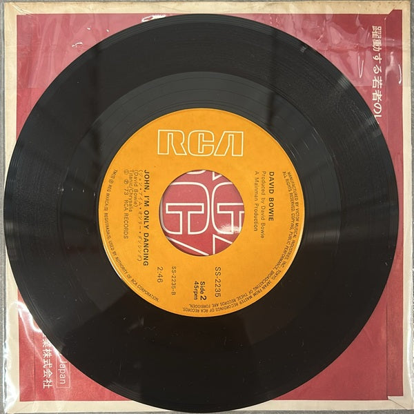 David Bowie: The Jean Genie / John, I'm Only Dancing (Japan 1st press 7'') SS-2235