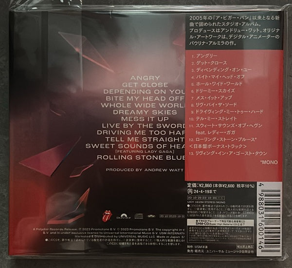 The Rolling Stones, Hackney Diamonds (Japan DigiPack SHM CD) with OBI & Poster UICY-16194