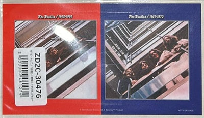 The Beatles: 1962-1966 / 1967-1970 (Japan Limited Edition 3LP+3LP) with OBI, promo sticker and promo poster UIJY-75240/2+UIJY-75243/5